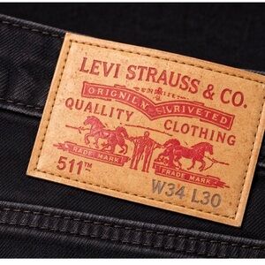 Levi’s 511 Slim Fit Black Jeans W34 L30 Men's